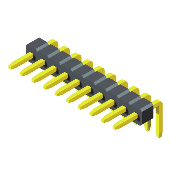Pin Header 1.0mm 1 Row H=1.0mm R/A Type