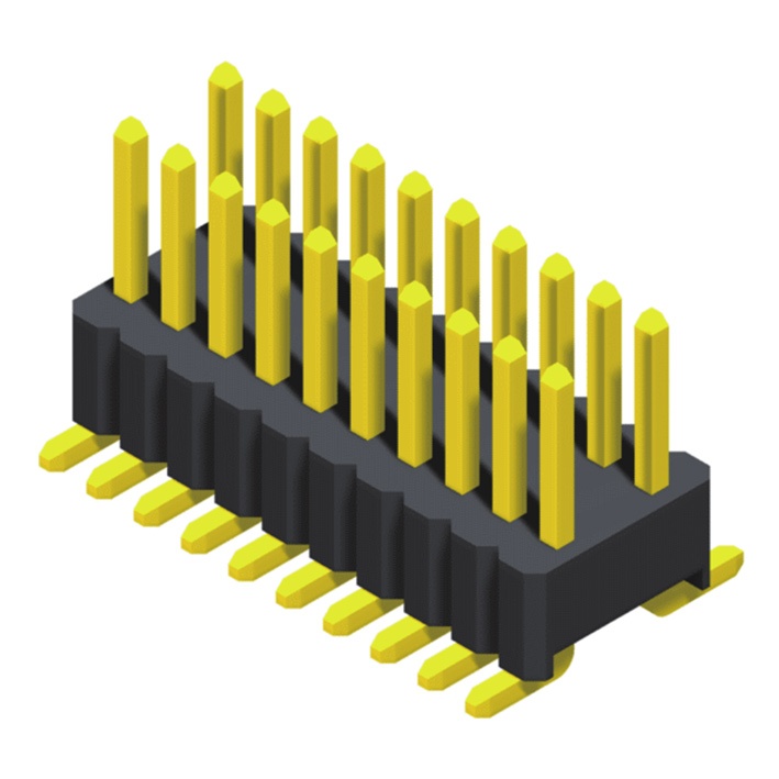 Pin Header 1.27mm SQ Pin=0.46mm 2 Row H=2.5mm SMT Type