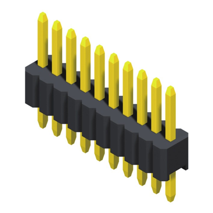 Pin Header 1.27mm SQ Pin=0.46mm 1 Row Straight Type