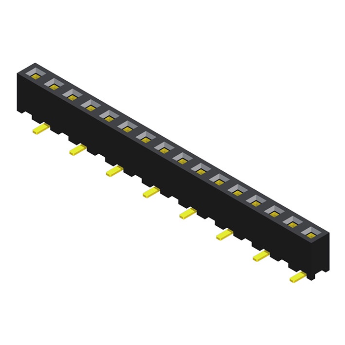 Female Header 2.0mm 1 Row H=3.56mm SMT Type