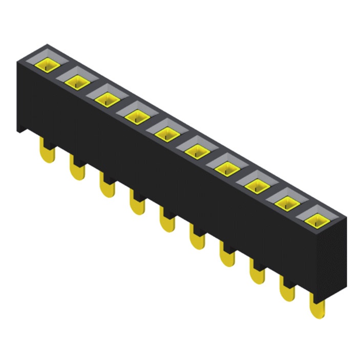Female Header 2.54mm 1 Row H=6.8mm Straight Type