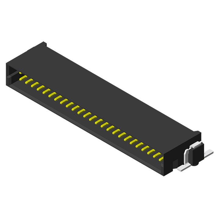 High Speed Board to Board 1.27mm Male SMT R/A Type H=8.2