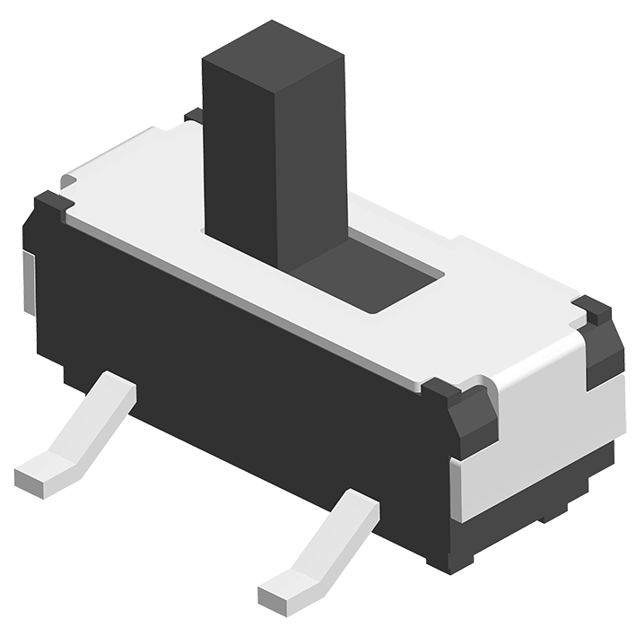 Slide Switch SMT 180° 3P H=5.5/6.5/7.5mm