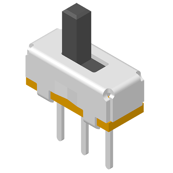 Slide Switch DIP 180° 3P H=7.5mm