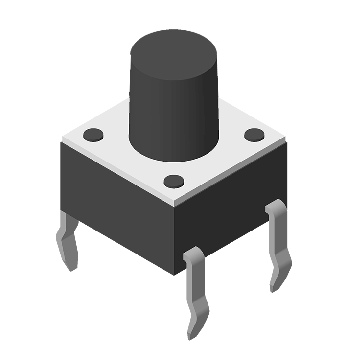 Tact Switch DIP 180° 4P H=12.5mm 160g/250g