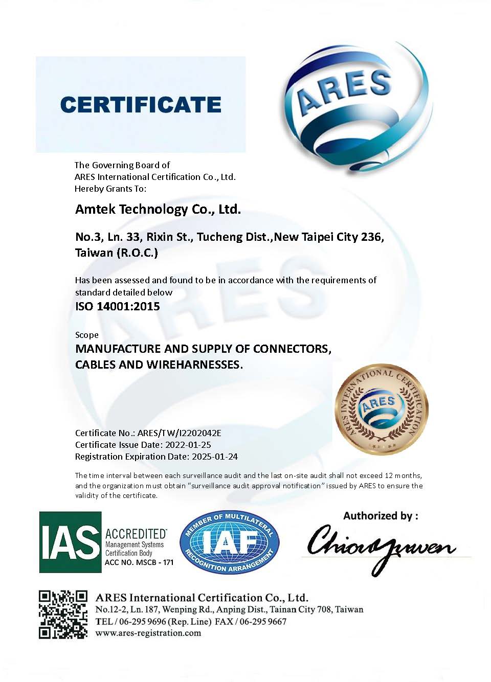 2022 IAS-ISO 14001:2015