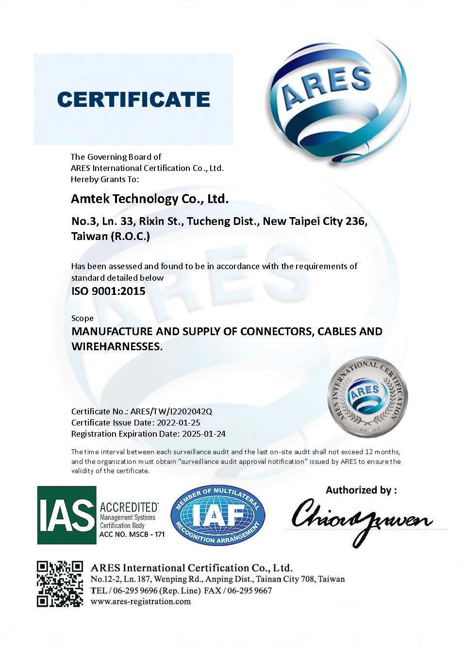 2022 IAS-ISO 9001:2015