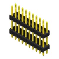 Pin Header 2.54mm 2 Row Stack Straight Type