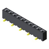 Female Header 2.54mm 1 Row H=4.5mm SMT Type