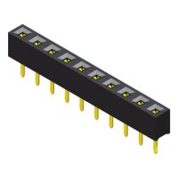 Female Header 2.54mm 1 Row H=3.55mm Multi Contact Straight Type