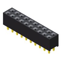 Female Header 2.54mm 2 Row H=5.7mm Straight Type